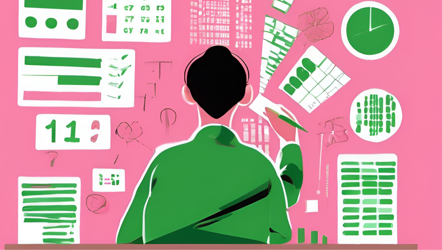 Une des compétences clés en RSE : l'analyse de données comme nous voyons sur cette image un consultant en train d'y travailler.